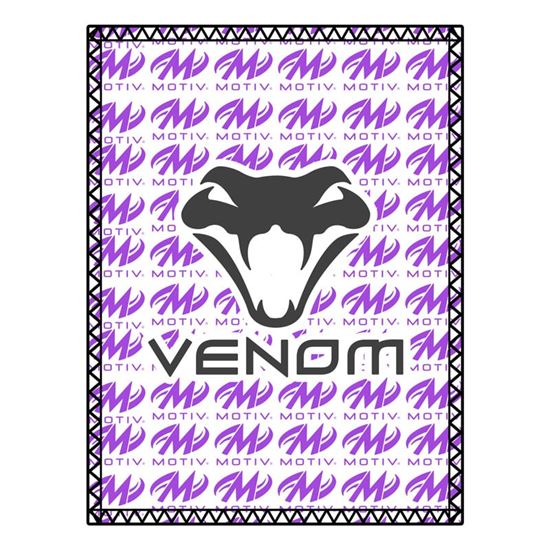 Picture of Motiv Venom Black Purple SD Leather Bowling Shammy