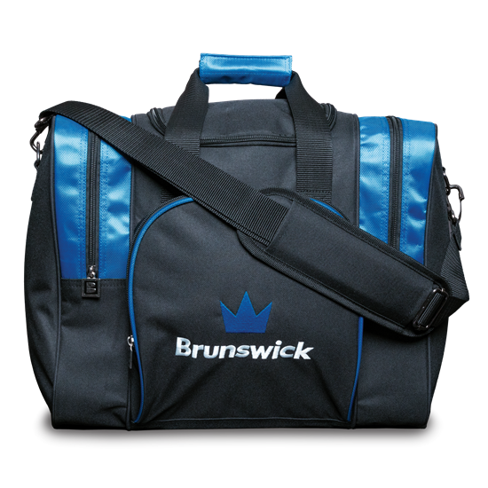 Picture of Brunswick Attack 1 Ball Tote Single Blue Bowling Bag